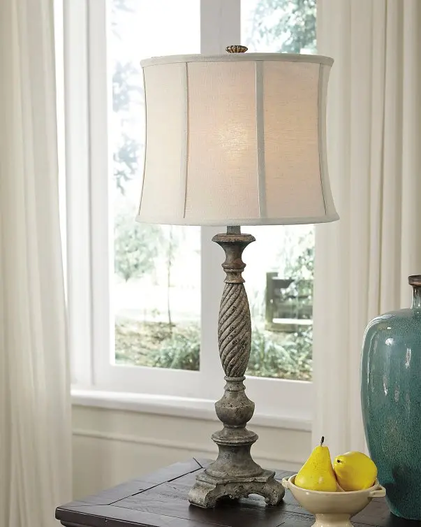 Alinae Ceramic Table Lamp with Linen Shade