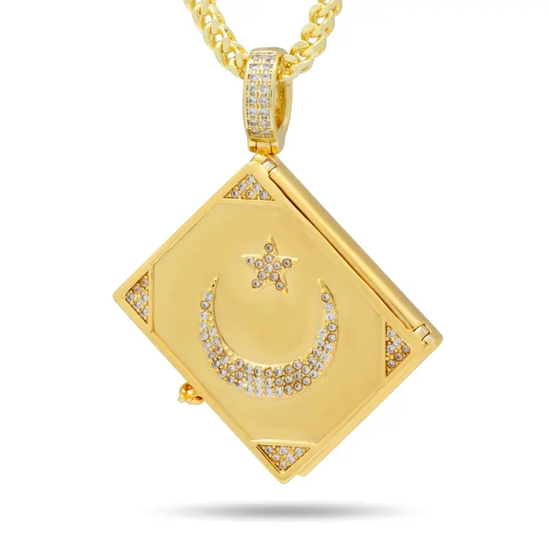 Allah Book Stash Pendant Necklace