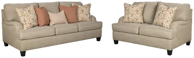 Almanza 2-Piece Living Room Set with Loveseat and Ottoman