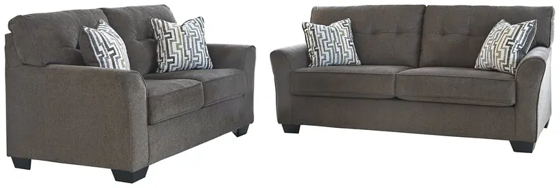 Alsen Contemporary 2-Piece Living Room Set