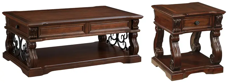 Alymere Matching Coffee and End Table Set (2-Piece)