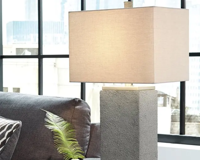 Amergin Matte Black Table Lamps (Set of 2)