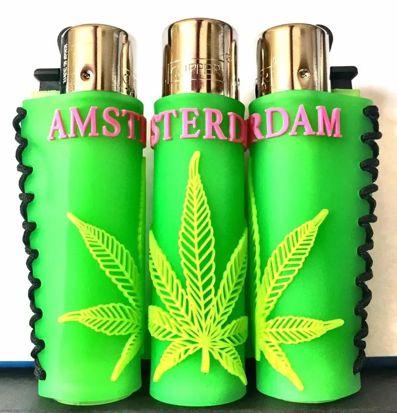 Amsterdam Green Clipper Lighter