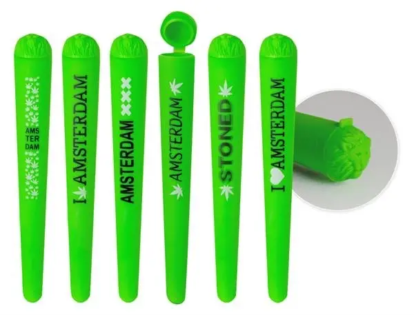 Amsterdam Green Joint Holders – Nature-Themed Rolling Aid
