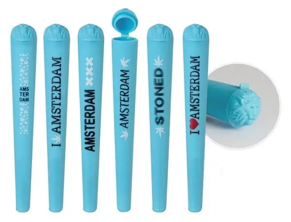 Amsterdam Pastel Blue Joint Holders – Calm-Tone Rolling Accessory