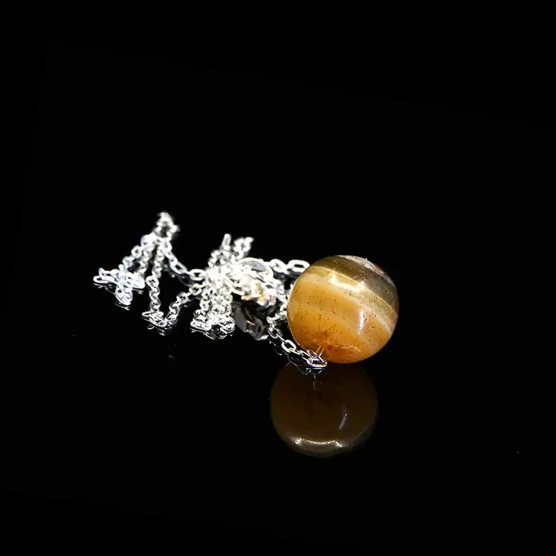 Ancient Near Eastern Banded Agate Pendant Bead, Circa 1st Millennium BCE