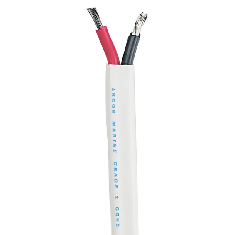 Ancor 16/2 AWG Flat Duplex Cable — Red/Black Tinned Copper, Sold by the Foot [1217-FT]