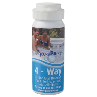 AquaSparkle 4-in-1 Water Test Strips for Spas & Hot Tubs