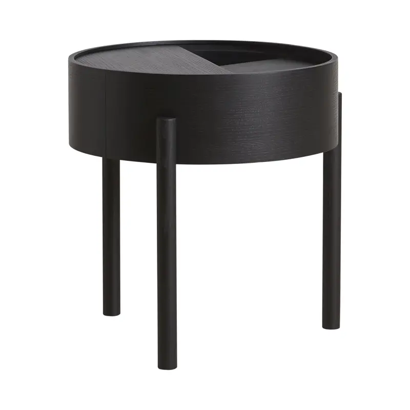 Arc-Shape Solid Wood Side and Coffee Table