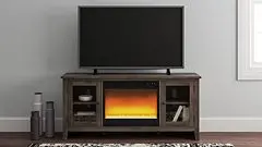 Arlenbry 60-Inch TV Console with Built-in Electric Fireplace