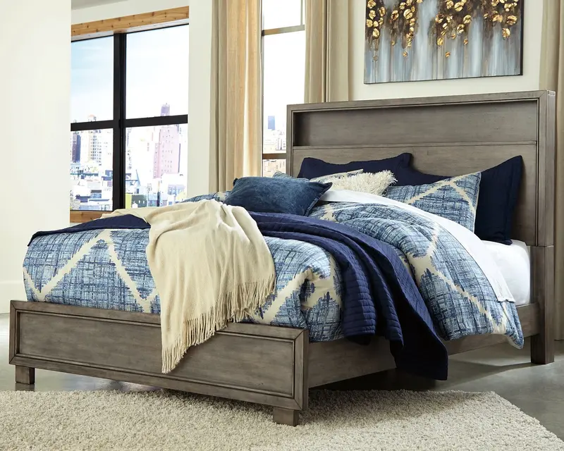 Arnett Queen Bookcase Bed Featuring Built-In Storage