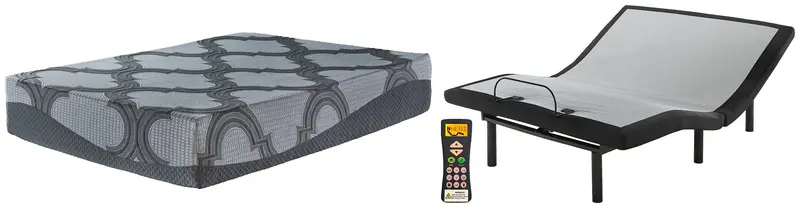 Ashley Hybrid 12-Inch Adjustable Base with Mattress – Smart Sleep Bundle