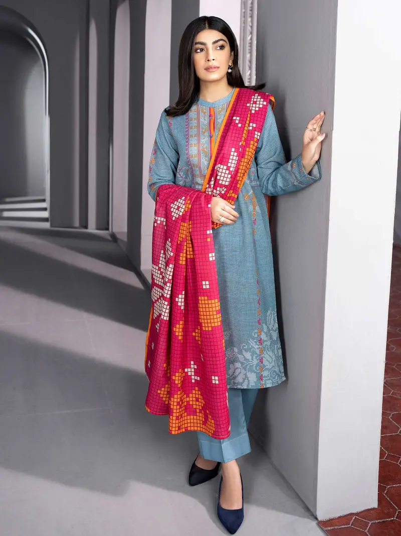 Authentic Khaddar Printed Two-Piece Suit