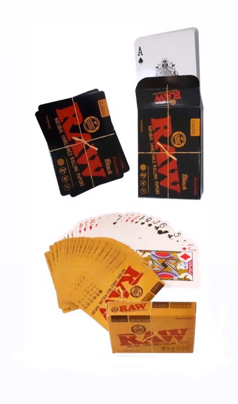 Authentic RAW Playing Cards – Black & Classic Edition