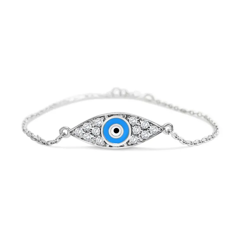 Baby Blue Evil Eye Protection Bracelet