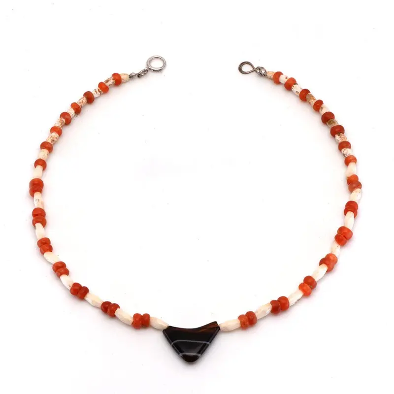 Bactrian Carnelian and Agate Bead Necklace, 2nd Millennium BCE