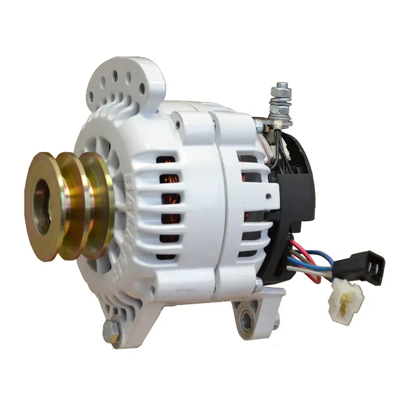 Balmar 100A 12V Alternator – Dual-Foot Saddle Mount with Dual V-Belt Pulley & Isolated Ground