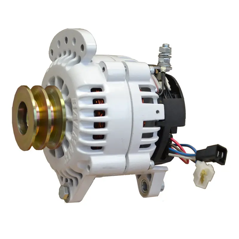Balmar 120A 12V Alternator – Dual-Foot Saddle Mount with Dual V-Belt Pulley & Isolated Ground
