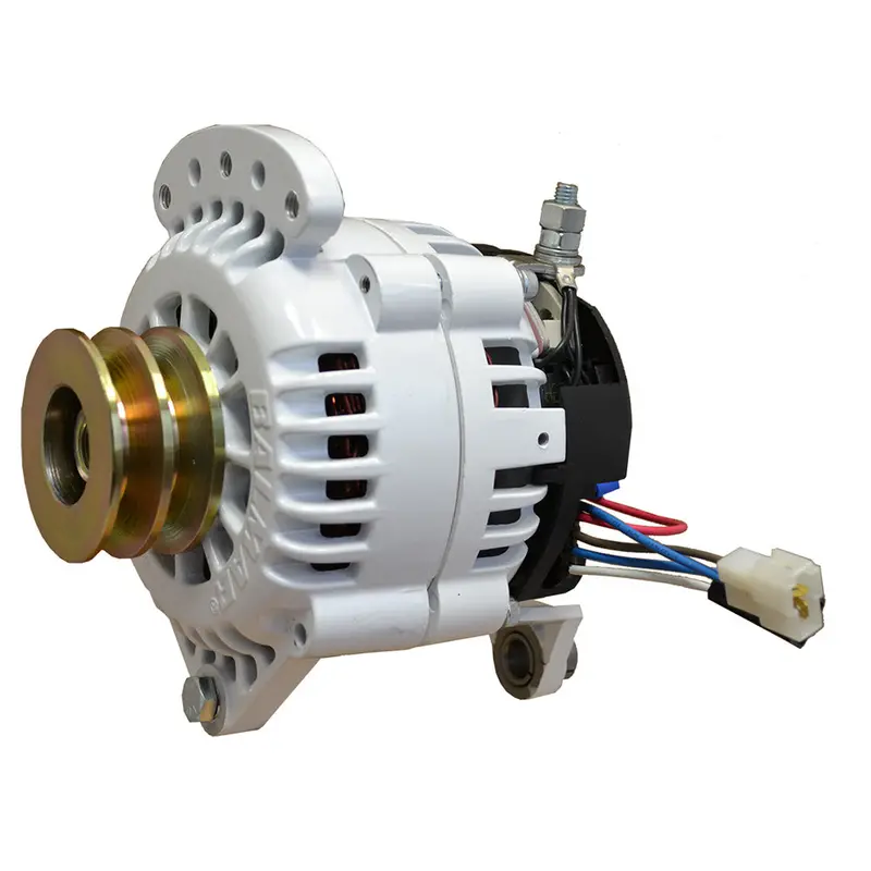 Balmar 120A 12V Dual-Foot 4″ Saddle-Mount Alternator with Dual Pulley & Isolated Ground (Model 604-120-DV)