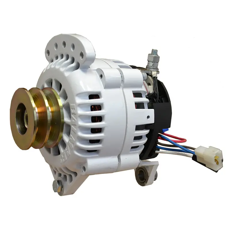Balmar 150A 12V Alternator – 4-Inch Dual-Foot Saddle Mount with Dual V-Belt Pulley & Isolated Ground