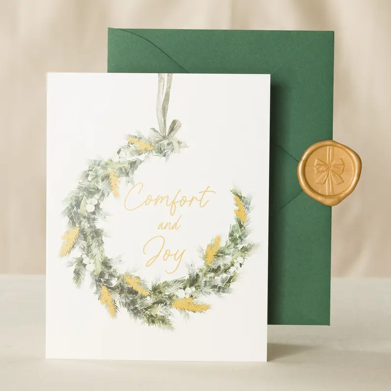 Balsam Wreath Holiday Greeting Card