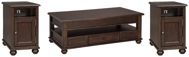 Barilanni 3-Piece Nesting Table Set – Coffee + 2 Nested End Tables
