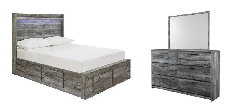 Baystorm 5-Piece Bedroom Collection – Bed, Dresser, Mirror, Chest & Nightstand
