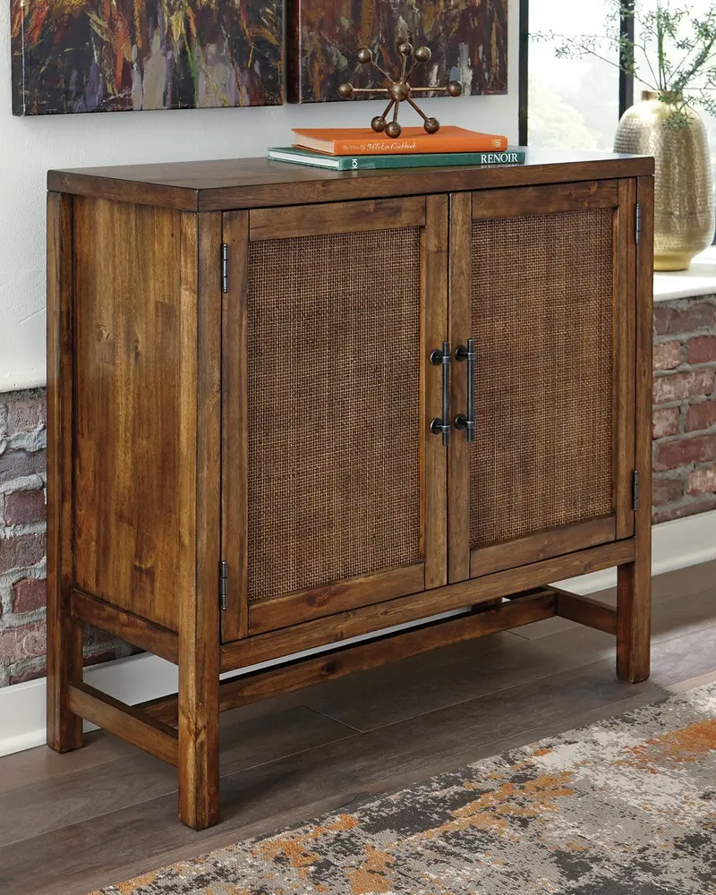 Beckings Contemporary Accent Cabinet with Open Shelving