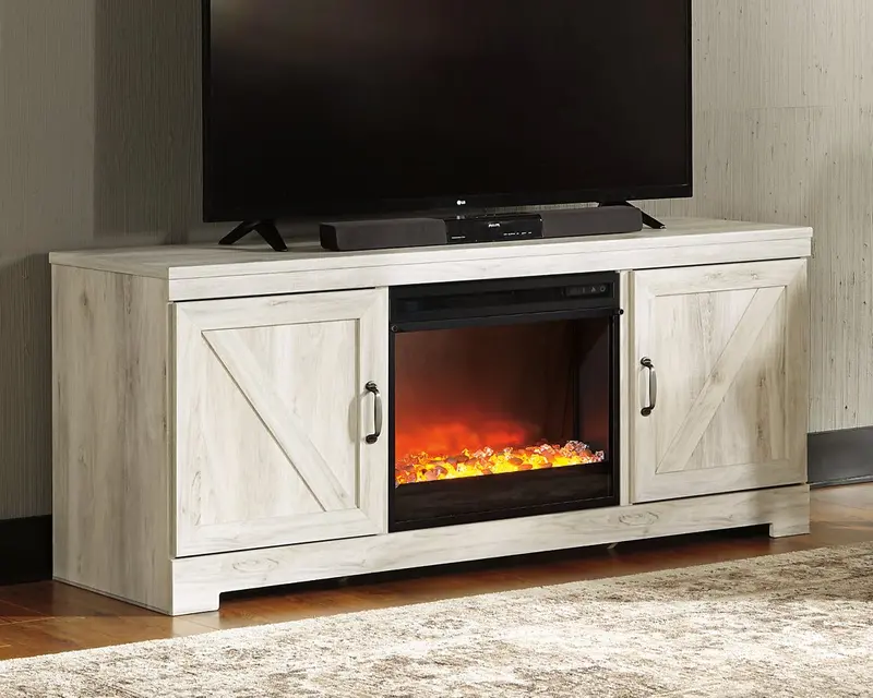 Bellaby 63-Inch TV Stand with Built-in Electric Fireplace