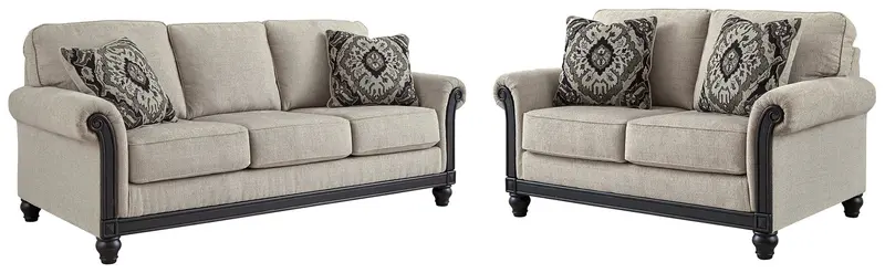 Benbrook 2-Piece Living Room Furniture Set – Sofa & Matching Ottoman