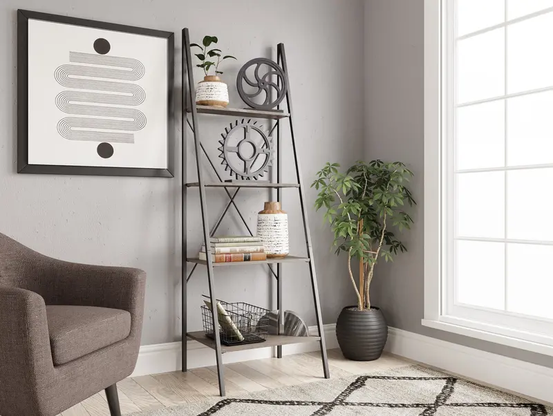 Bertmond Tall 71-Inch Bookcase – Modern Shelving Unit for Home Office