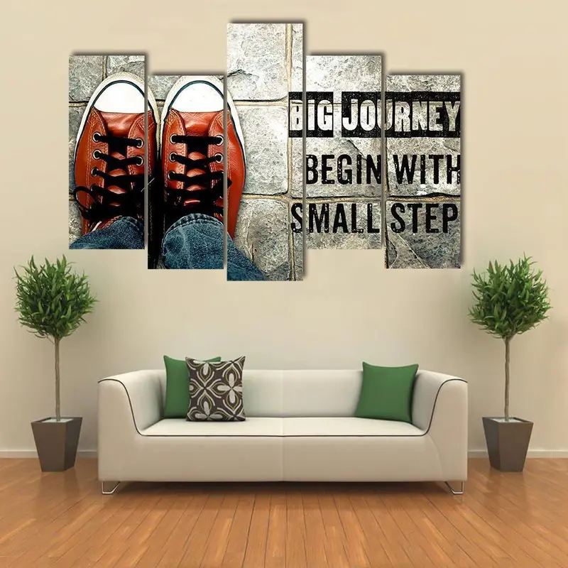 ‘Big Journeys Begin With Small Steps’ Quote Canvas