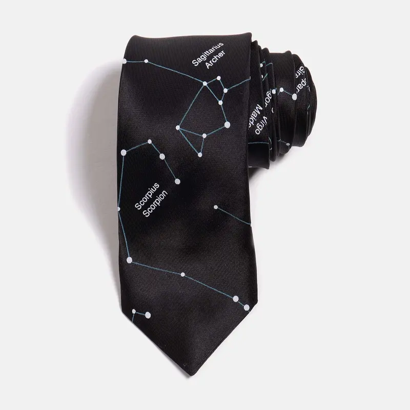 Black Constellation Necktie