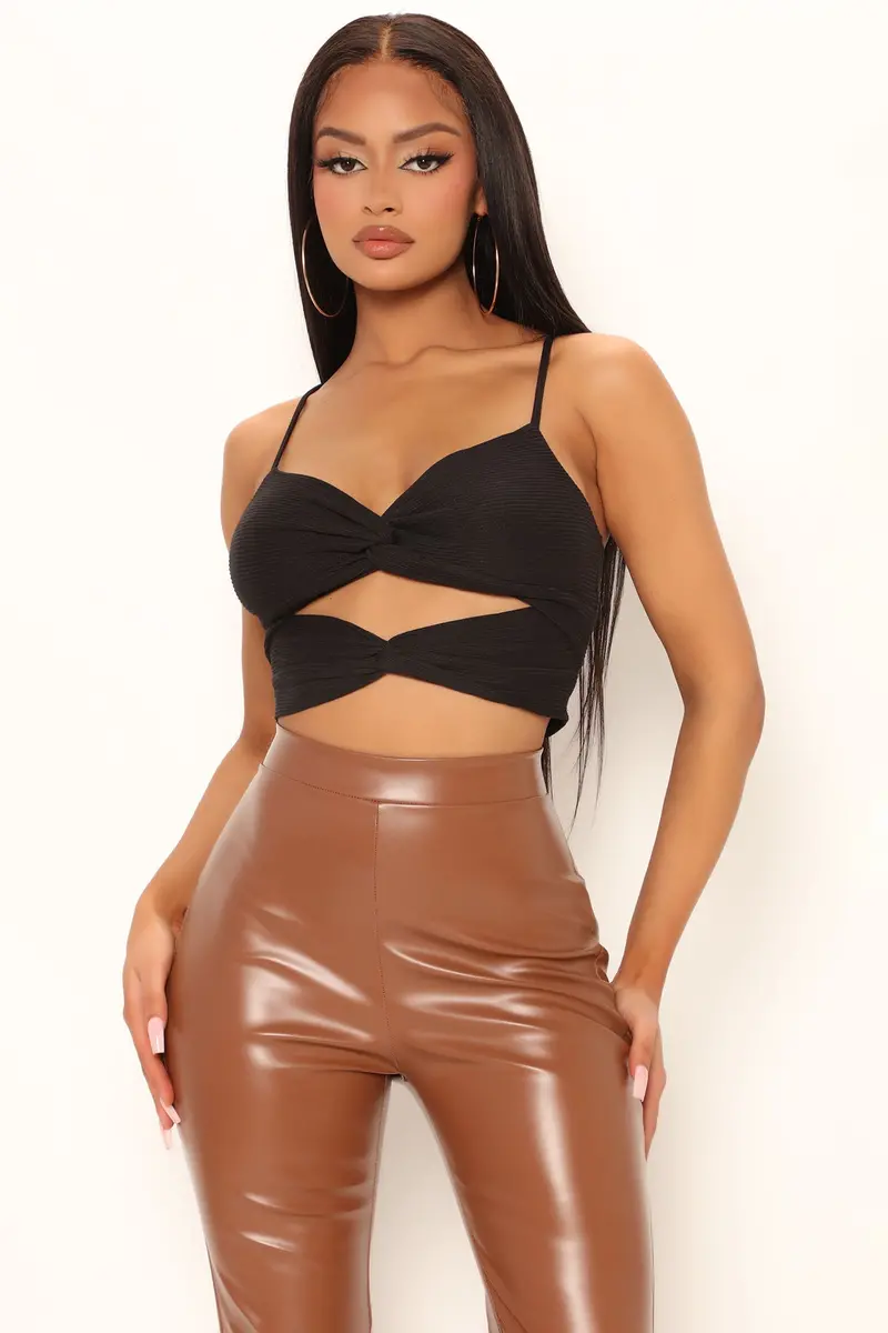 Black Lulu Cut-Out Detail Top