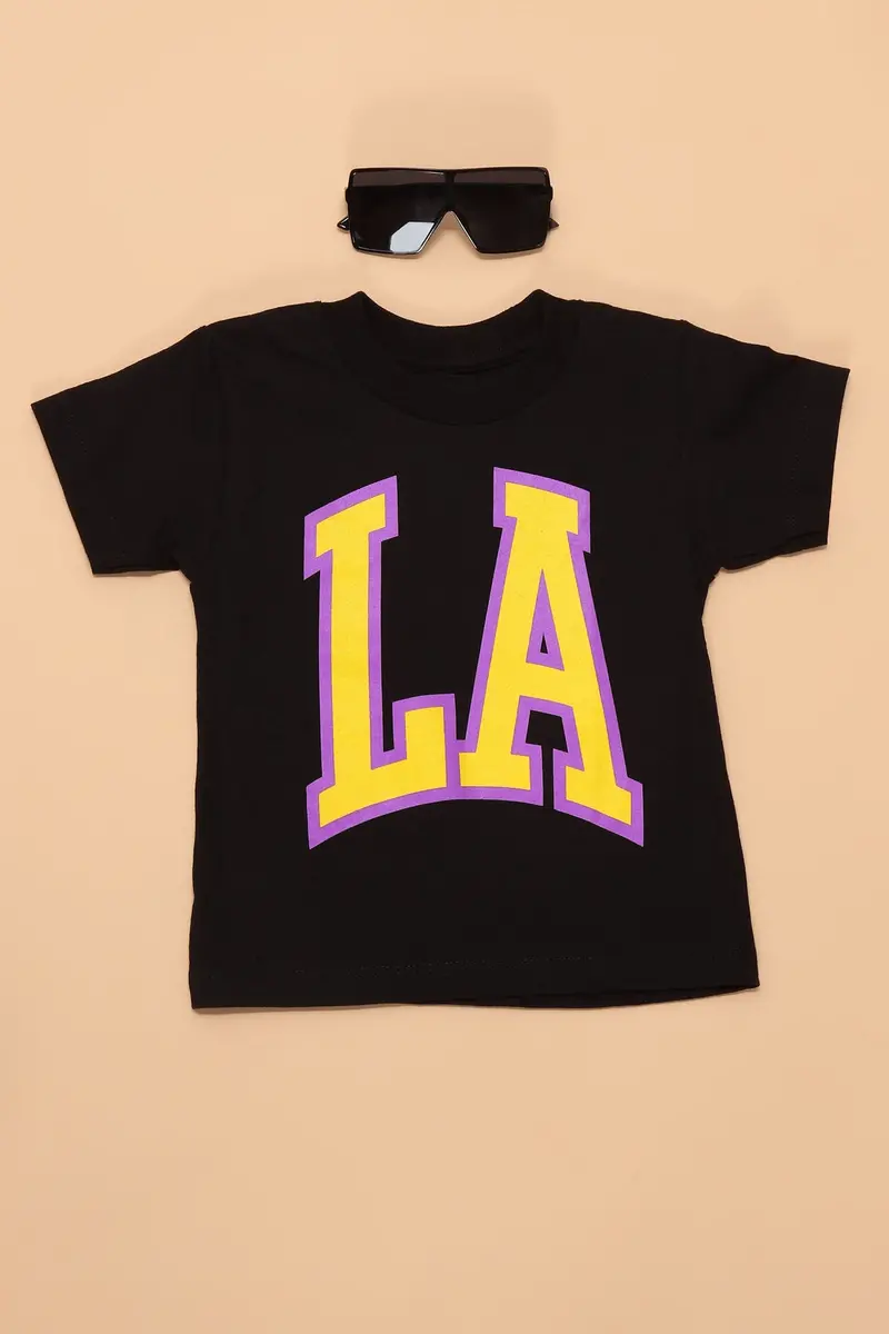 Black Mini LA All Day Short Sleeve T-Shirt