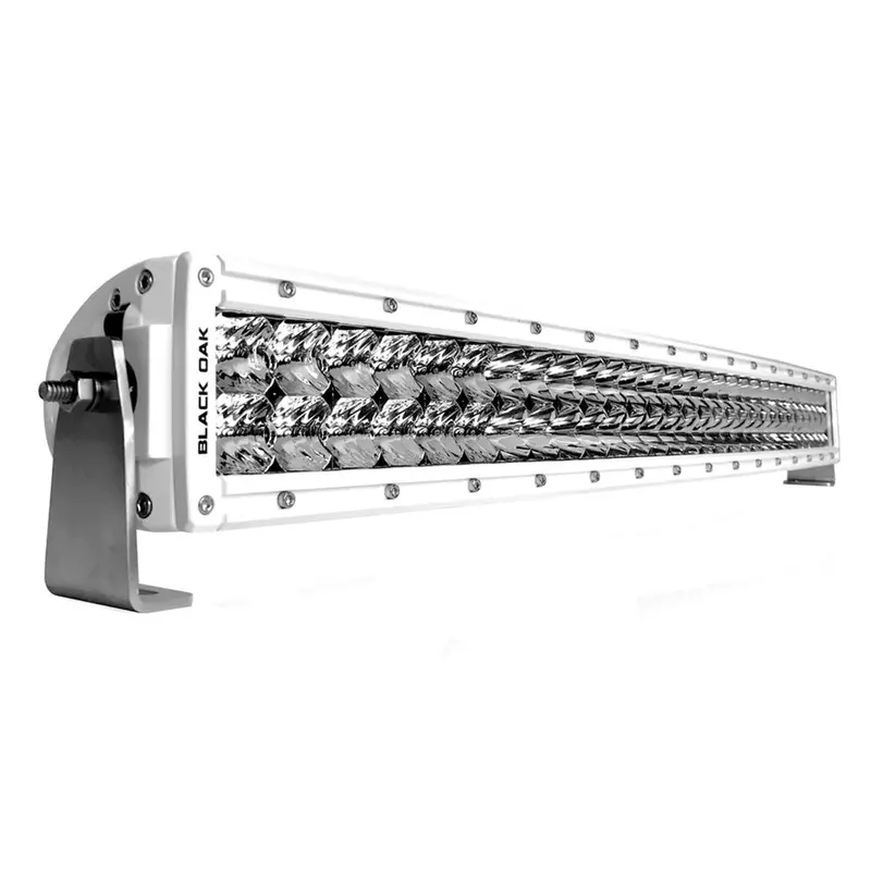Black Oak 30-Inch White LED Curved Double-Row Spot Light