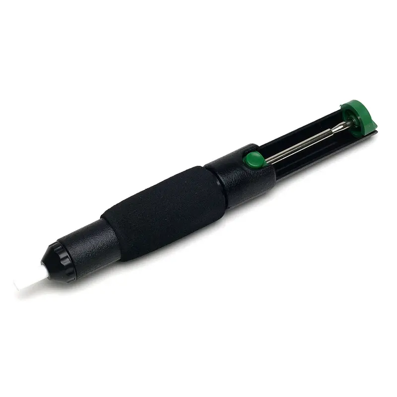 Black Plastic Manual Desoldering Pump – Precision Vacuum Tool (Model 125-DP366)