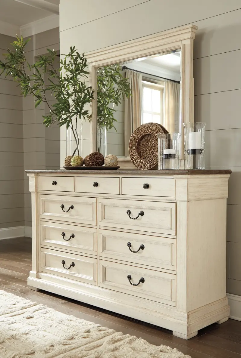 Bolanburg Dresser and Full-Length Mirror Set