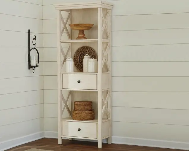 Bolanburg Open-Style Display Cabinet with Glass Shelves