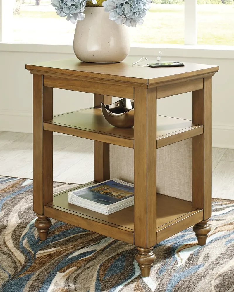 Brickwell Round Wood Accent Table