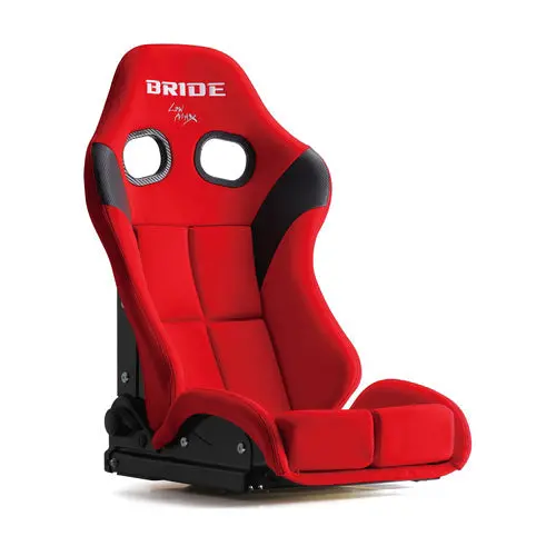 BRIDE Red Stradia III Racing Seat with Fiberglass Reinforced Plastic Shell and Standard Cushion