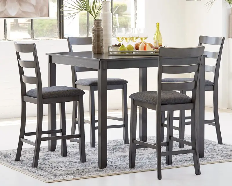 Bridson Counter-Height Dining Set – Table and 4 Bar Stools (5-Piece)