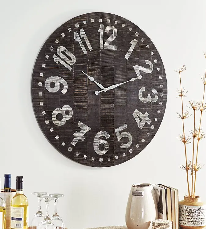 Brone Round Wall Clock – Minimalist Analog Clock for Hallway or Office