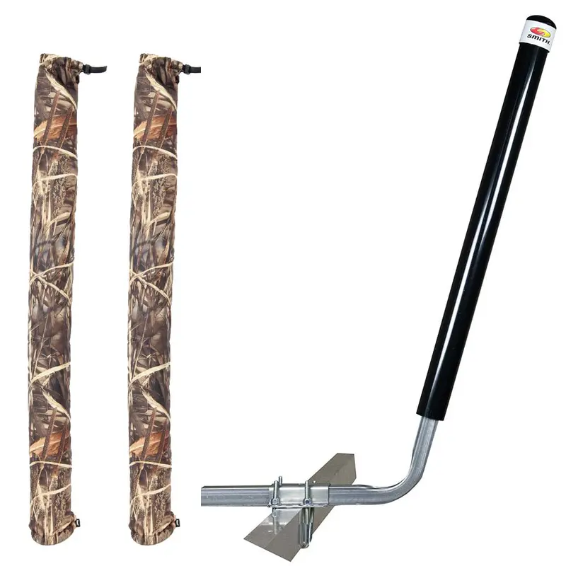 C.E. Smith 40″ Angled Boat Guide-On – Black with Free Camo Wet Lands 36″ Cover (27647-902)