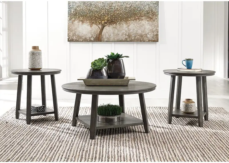 Caitbrook Nesting Table Set – Three-Piece Accent Tables
