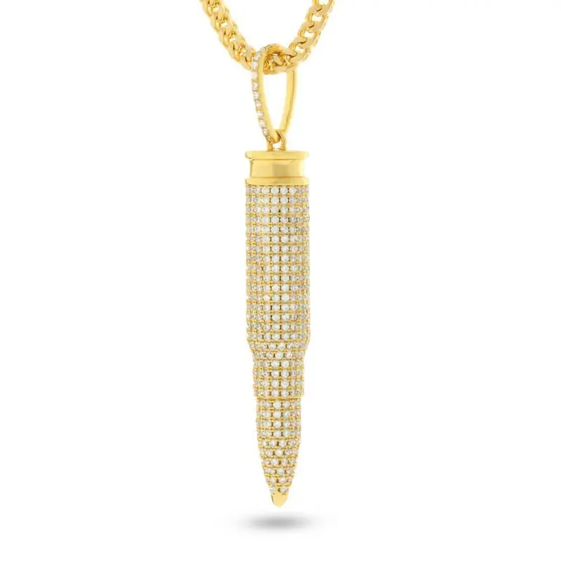 Caliber Bullet Pendant Necklace