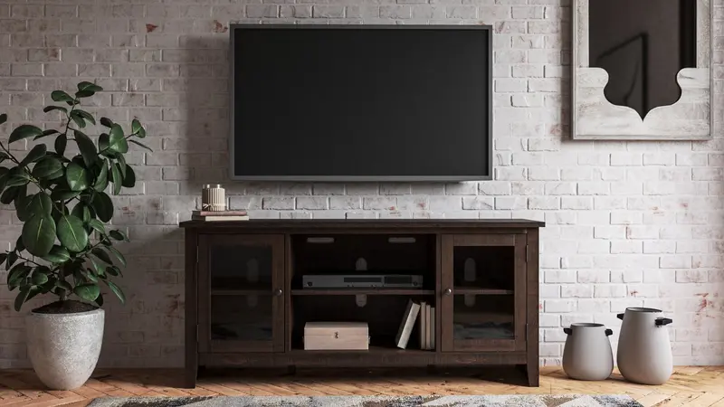 Camiburg 60-Inch Media Console TV Stand for Flat-Screen TVs