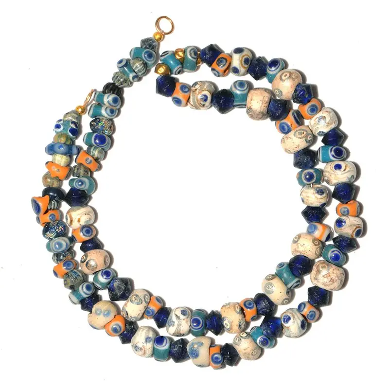 Carthaginian Glass Eye Bead Necklace, 6th–2nd Century BCE