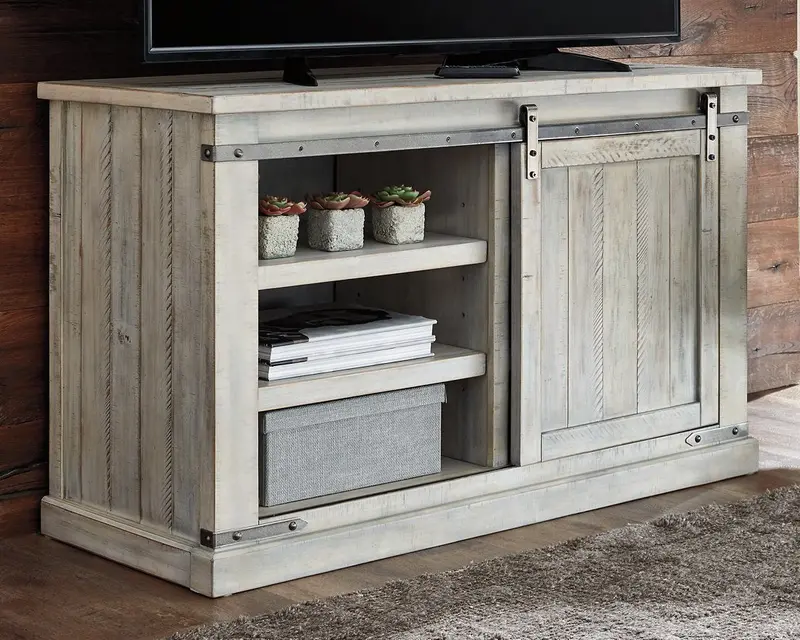 Carynhurst 50-Inch TV Stand with Adjustable Shelves and Cable Management