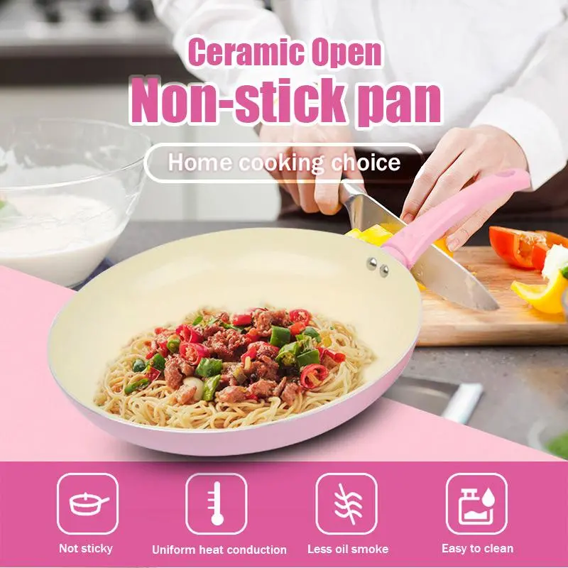 Ceramic-Coated Non-Stick Open Fry Pan